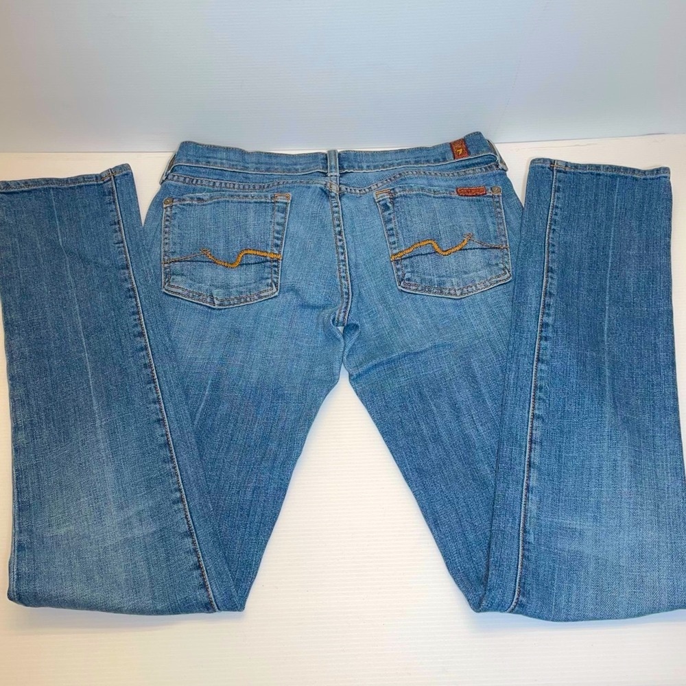 7 for All Mankind Roxanne Faded Straight leg Jean